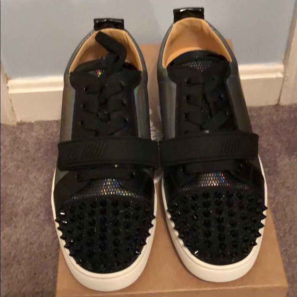 Beautiful Christian Louboutin sneakers with spikes and strap new edition size 44